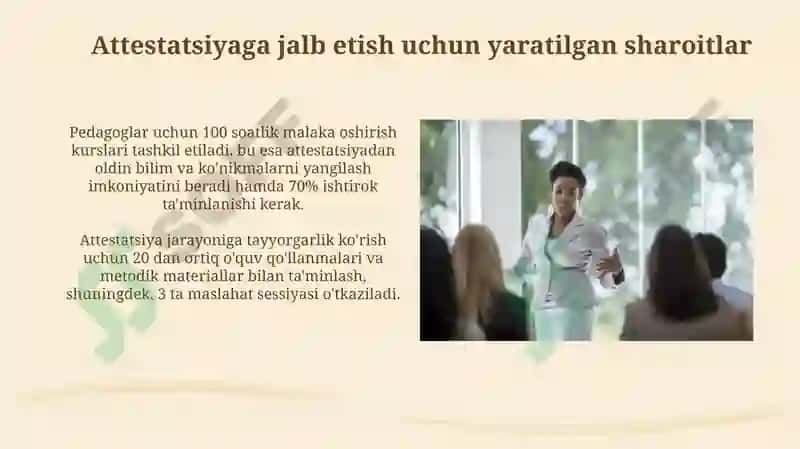 Pedagog kadrlarni attestatsiyaga jalb etish 4