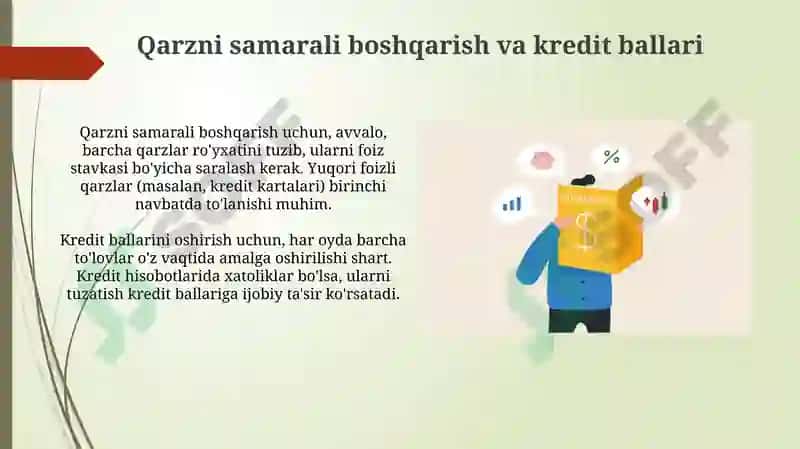 Pulni boshqarish asoslari va budjetlashtirish 4
