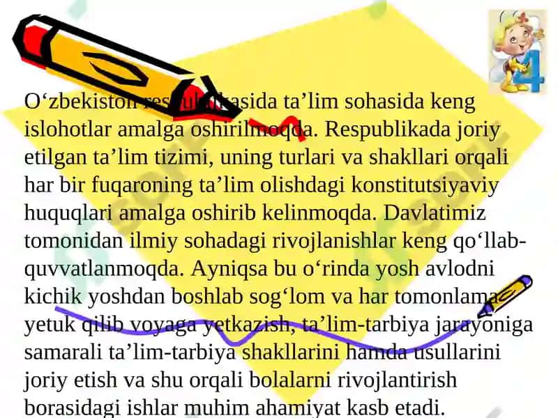 Maktabgacha ta'lim va ta'lim tizimi 4