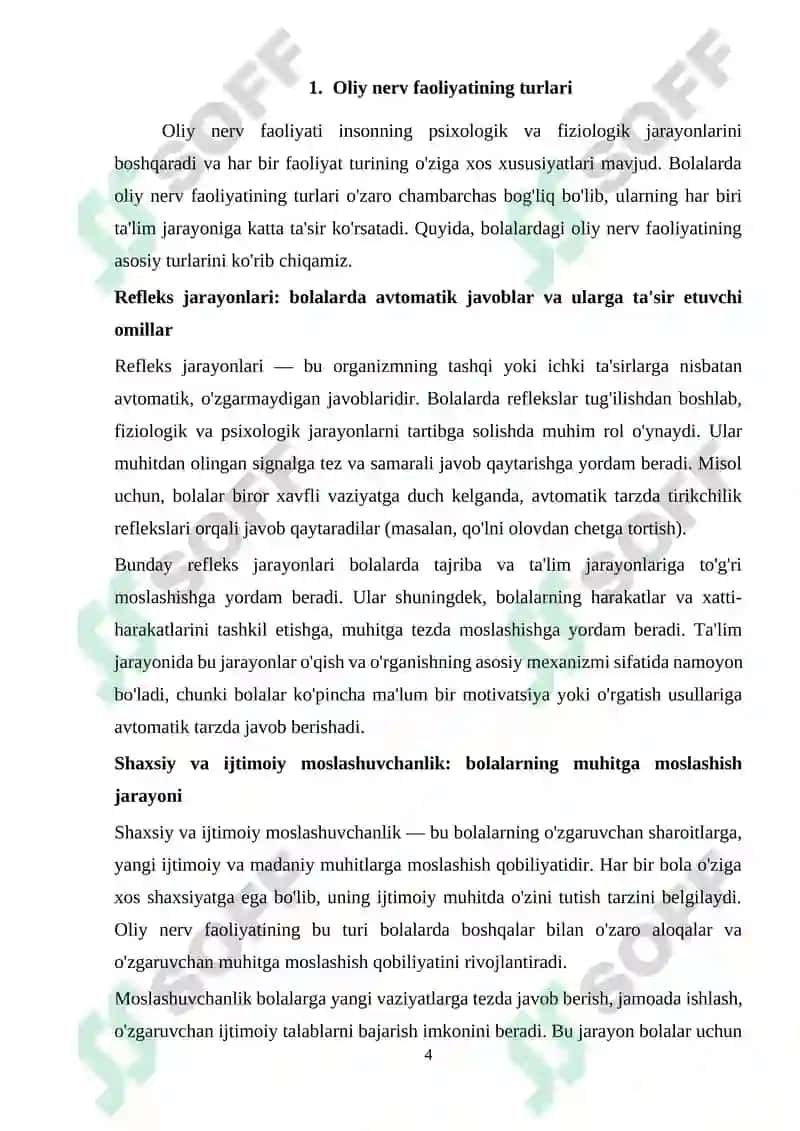 Bolalarda oliy nerv faoliyatining turlari va fazaviy sharoitlar 4