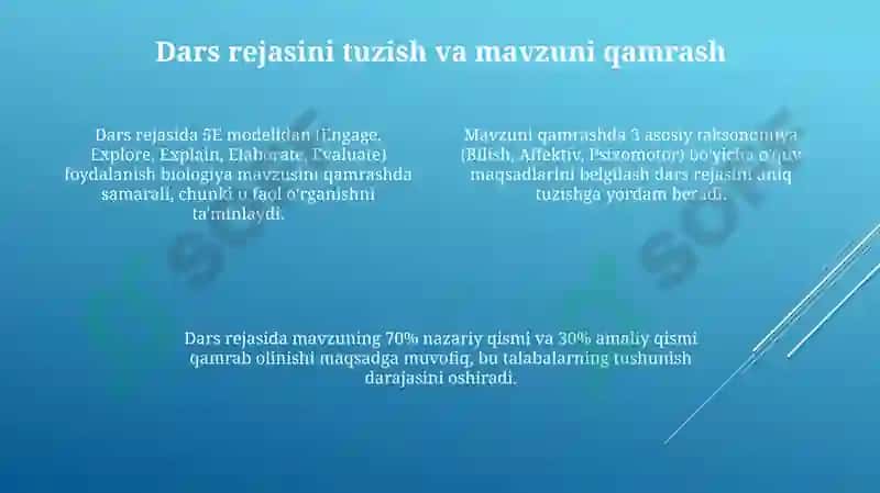 Biologiyadan maruzadarslarni tashkil etish metodikasi 4