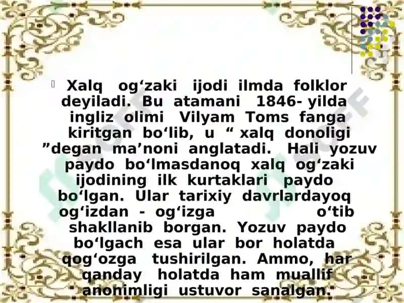 Oʻzbek musiqa falklori 4