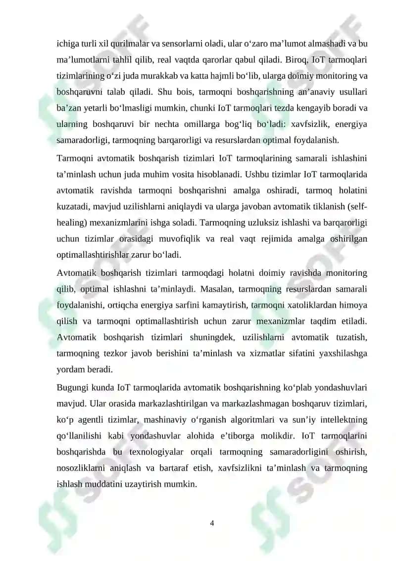 IoT tarmoqlarida tarmoqni avtomatik boshqarish tizimlari 4