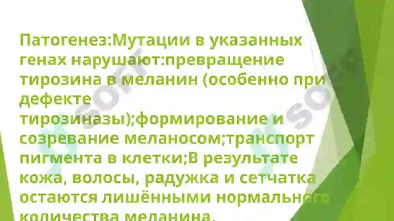 альбинизм. клиника диагностика лечение профилактика 4