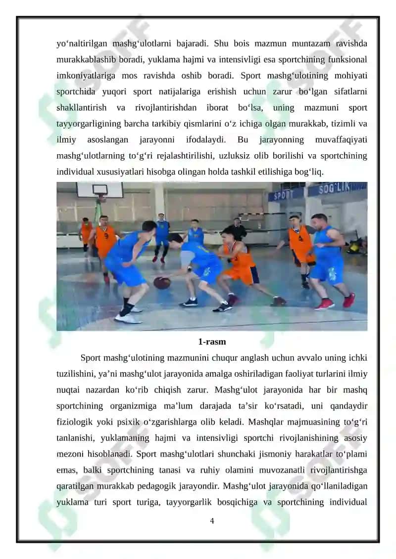 Sport mashg'ulotlarining metodologik asoslari 4