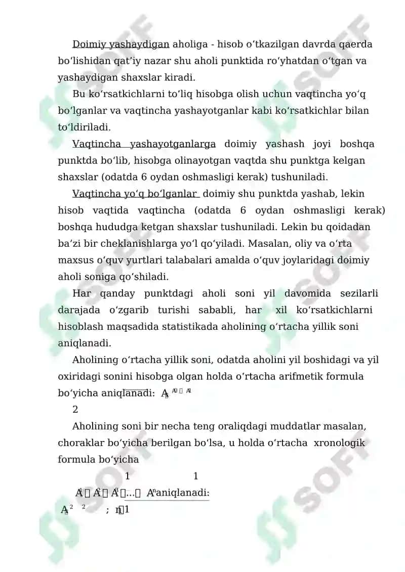 Aholining tabiiy harakati statistikasi 4