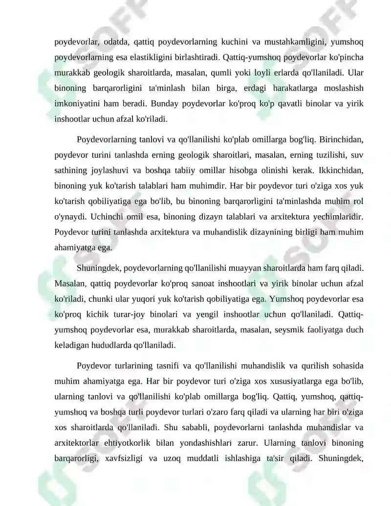 Poydevor turlari va konstruktiv yechimlar 4