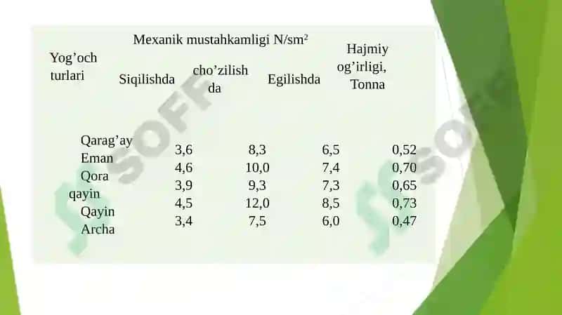 Yog’ochlar tuzilishi 4