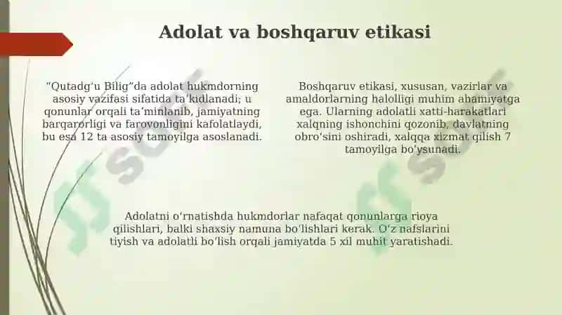 Qutadg’u Bilig 4