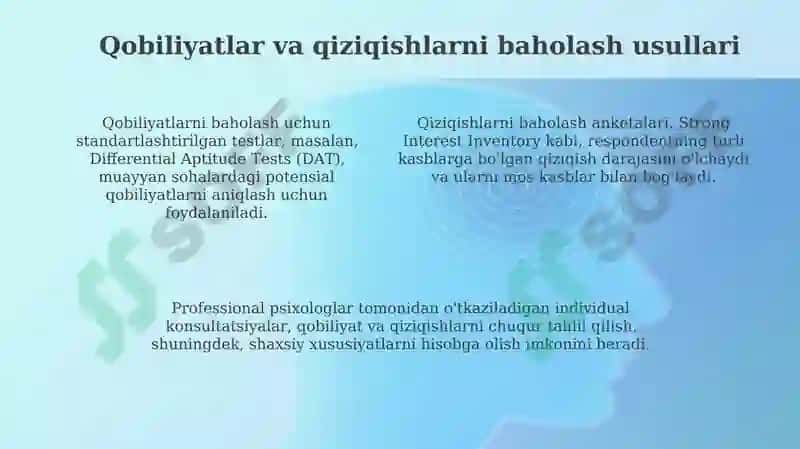 Kasb tanlashning nazariy asoslari va omillari 4