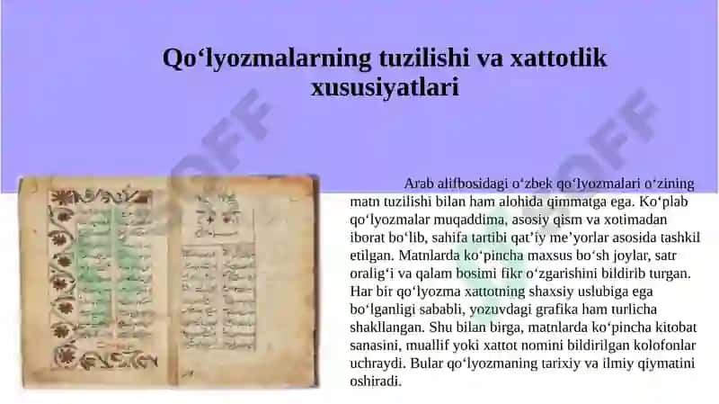XI-XVIII asrarda Balif bosidagi O'zbekcha qo'lyozmalar punktuatsiyasi 4
