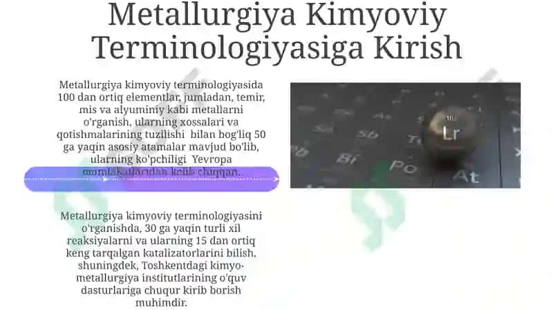 Yangi Metallurgiya Materiallari va Texnologiyalari 4