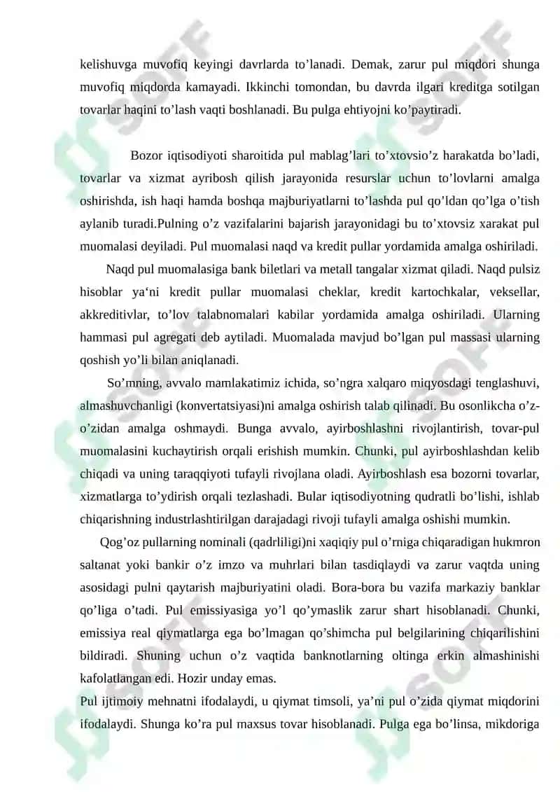 Pul muomalasi iqtisodiyotning eng qiziqarli, munozorali mavzularidan 4
