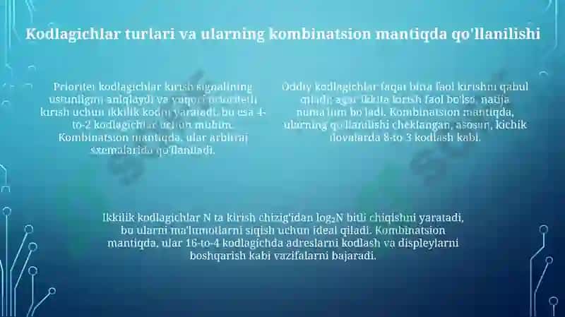 Shifratorlar va Deshifratorlar 4
