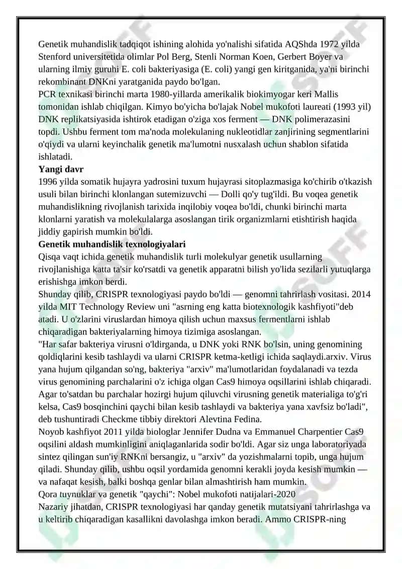 Genetik injeneriya asoslari 4