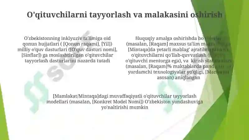 O'zbekistonda Inklyuziv Ta'limning Huquqiy Asoslari 4