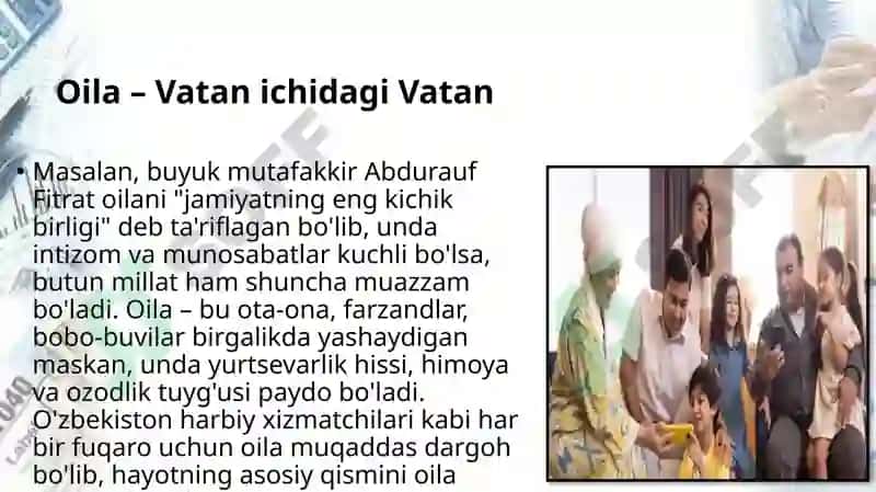 Oila Vatan ichra Vatan, Inson huquqlari jamiyat poydevori 4