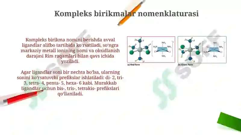 Kompleks birikmalar 4