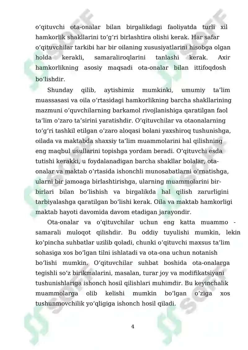Xalq ta’lim tizimi psixologi ishining o‘ziga xos jihatlari(Mexribonlik uylari, internatlar, sotsial ta’minot, sog‘likni saqlash muassasalari, huquq-targ‘ibot tizimi) 4