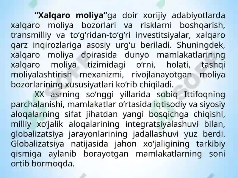 Xalqaro moliya 4
