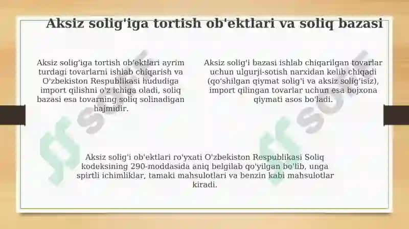 Aksiz solig'i 4