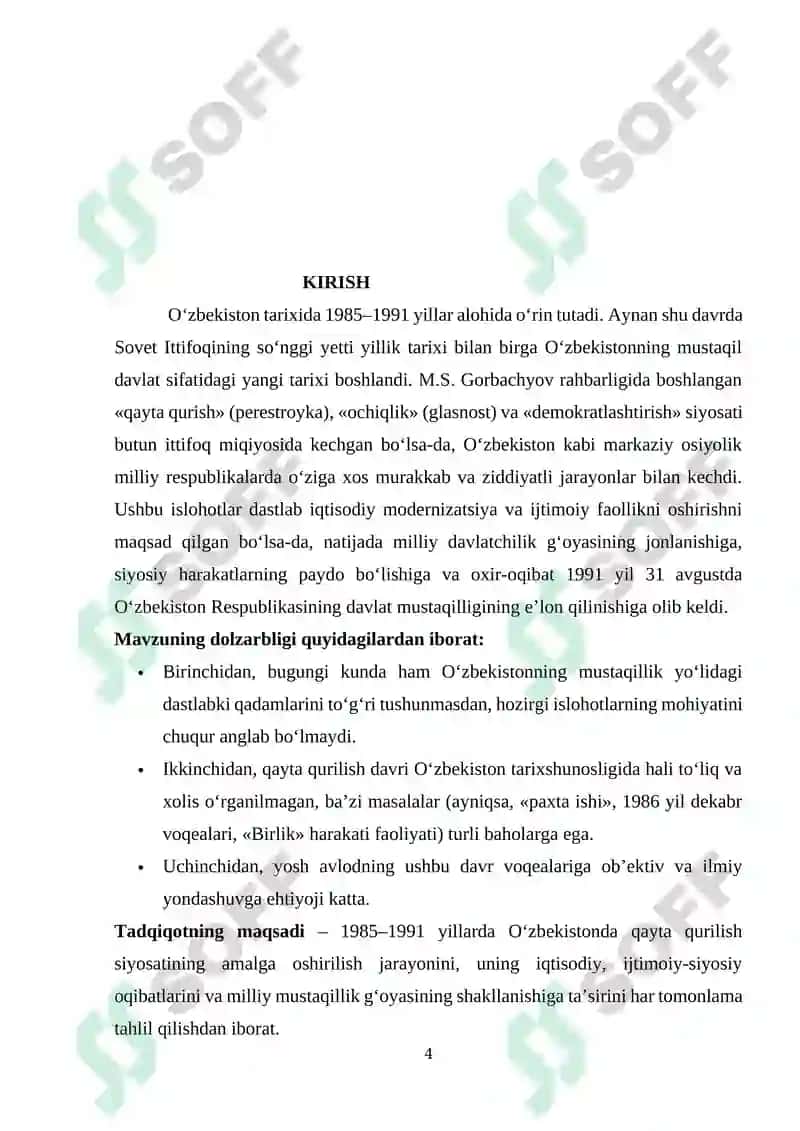O‘ZBEKISTON QAYTA QURILISH YILLARIDA 4