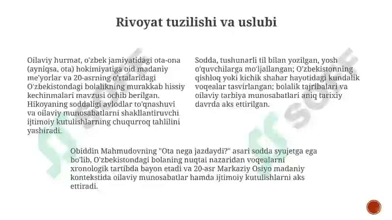 "Ota nega jazolar?" asari 4