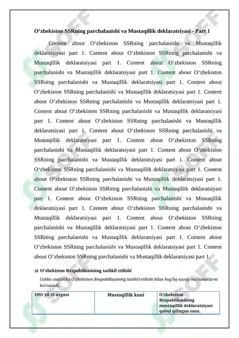 O‘zbekiston Respublikasining tashkil etilishi 4
