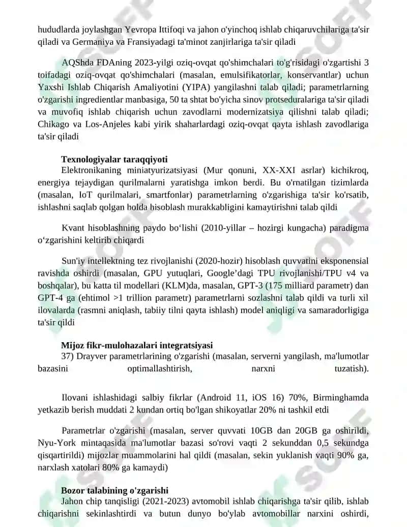 Element parametrlarining oʻzgarish sabablari 4