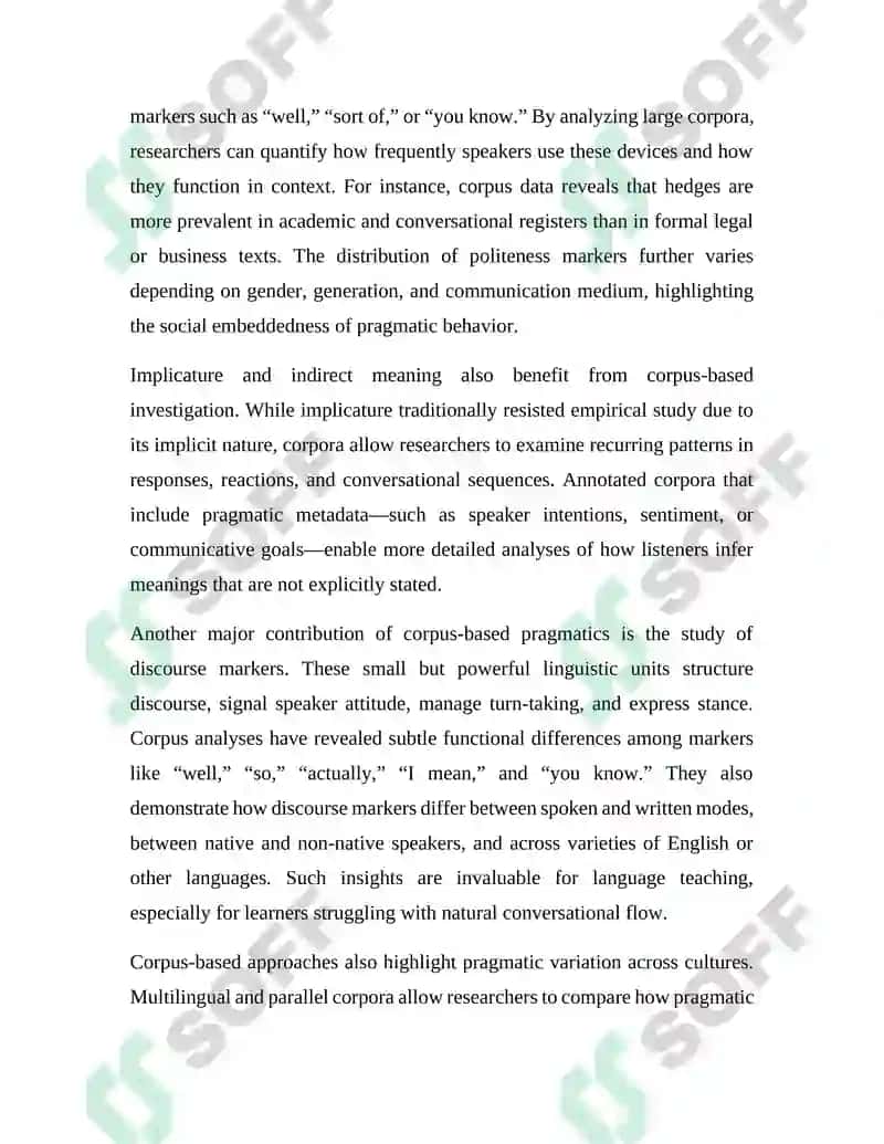 Corpus-based Approaches to Pragmatics 4