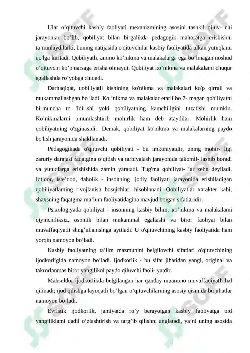 Qobiliyatlarning pedagogik-psixologik tasnifi 4
