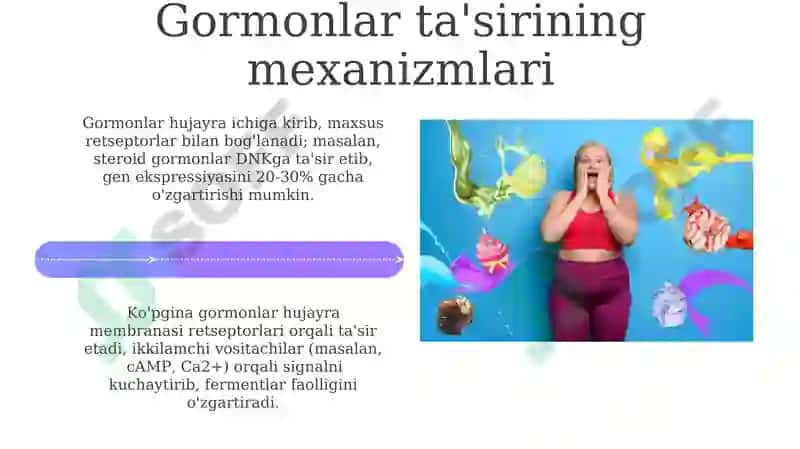 Gormonlarning giper va gipofunktsiyasini metobalizmning o'zgarishiga ta'siri 4