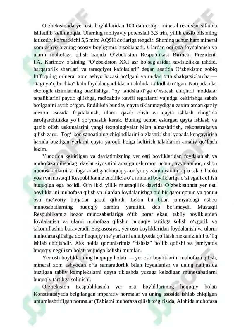 YER OSTI BOYLIKLARI TUSHUNCHASI VA ULARNI HUQUQIY MUHOFAZA QILISH ZARURATI 4