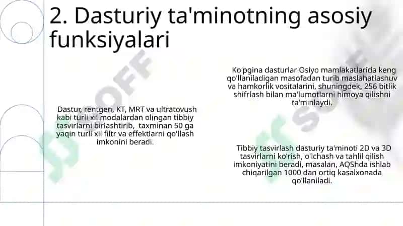 Tibbiyot grafik ma'lumotlari ustida ishlash dasturiy ta'minoti 4