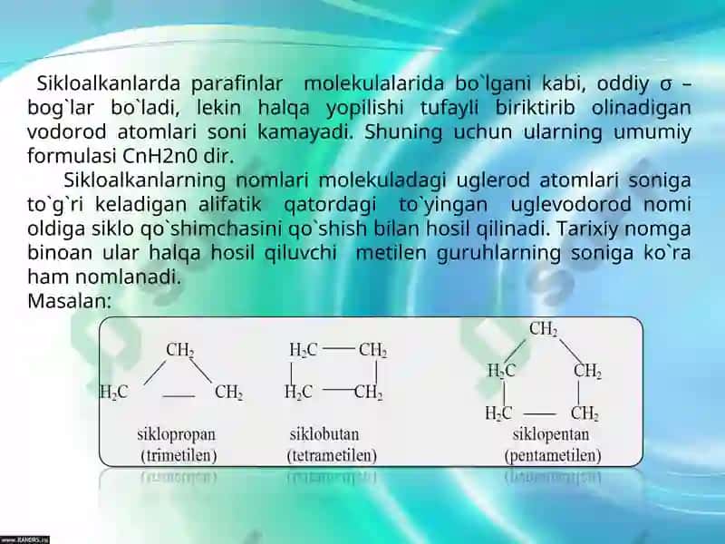 Sikloalkanlar 4