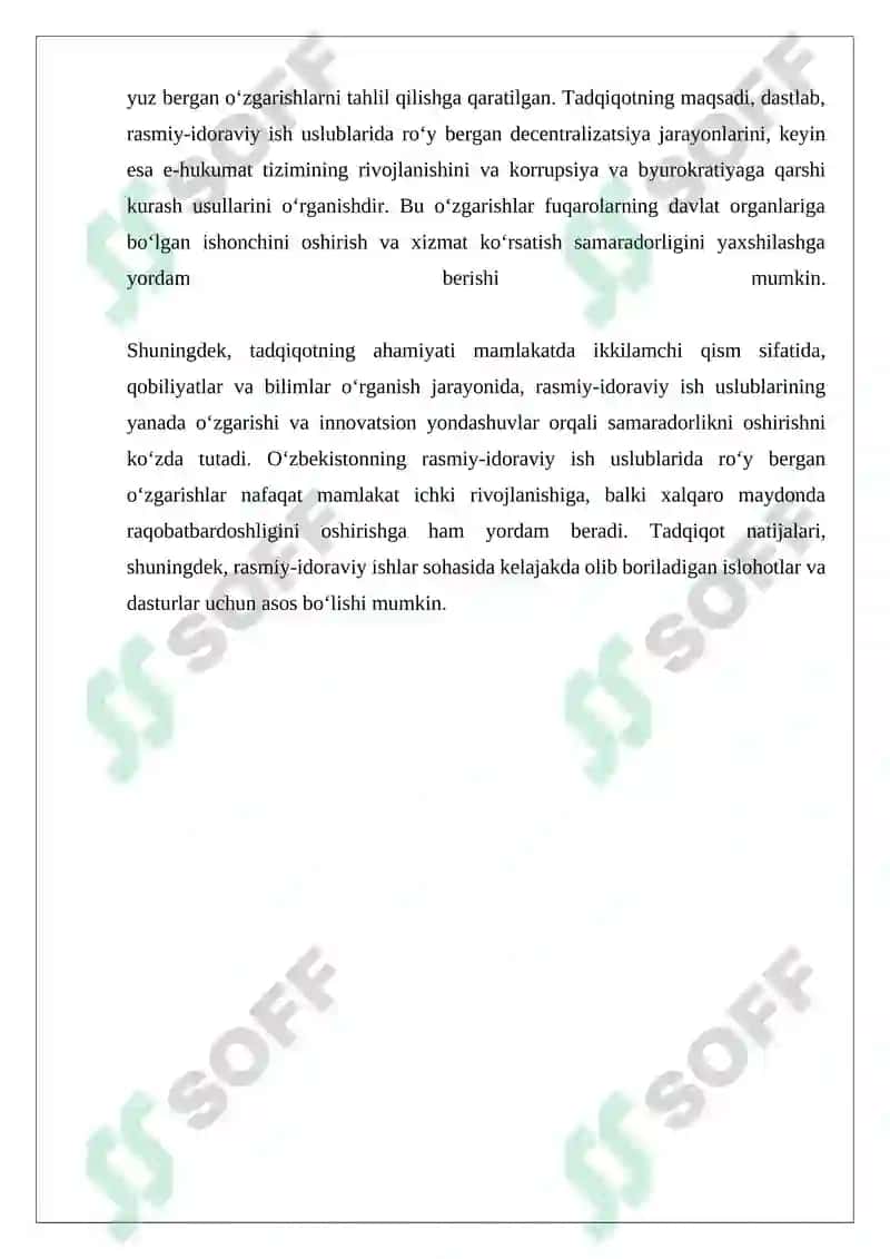 Mustaqillik davrida rasmiy-idoraviy ish uslubida roʻy bergan oʻzgarishlar 4