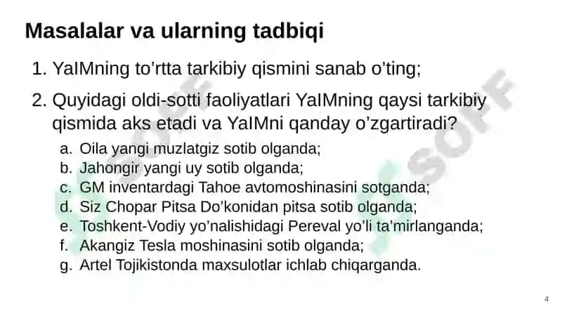 Amaliyot3–Makroiqtisodiy ko’rsatkichlar 4