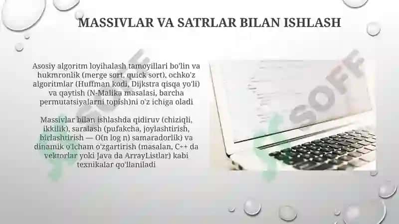 Algoritmlashtirish va dasturlash asoslar 4