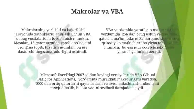 Microsoft Exal jadval muharrir 4