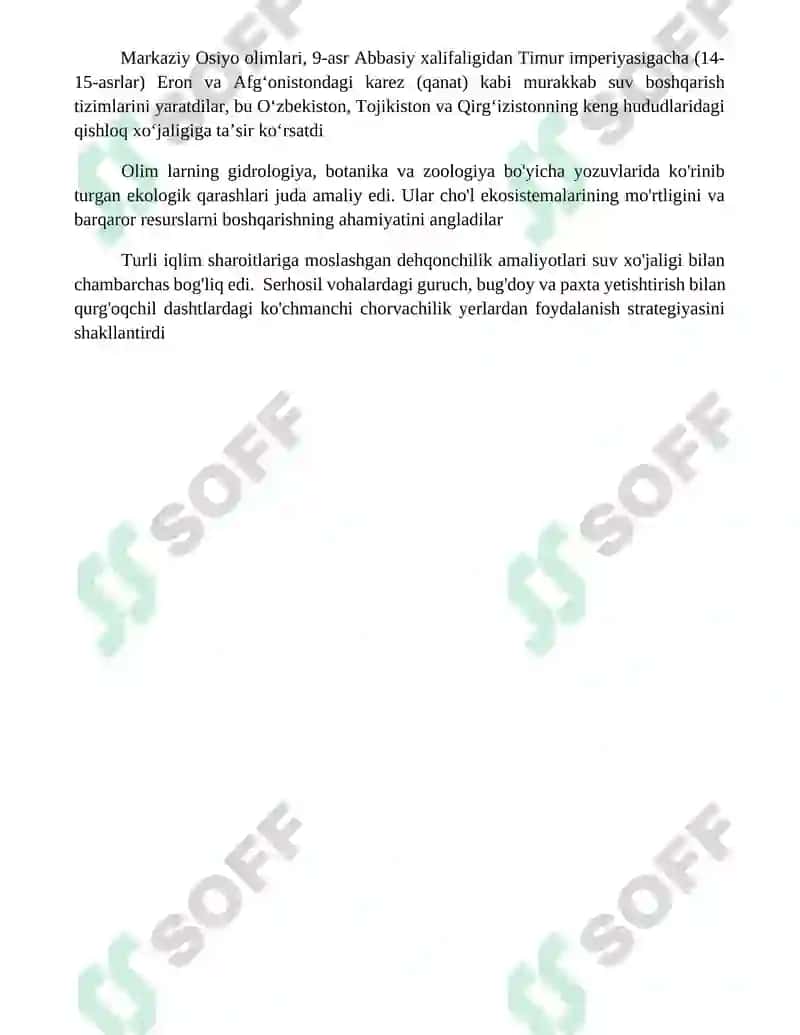 Oʻrta Osiyolik allomalarning tabiat va ekologiya haqidagi fikrlari 4