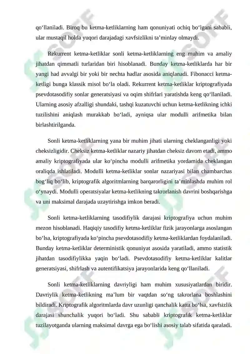 Kriptografiyada sonli ketma-ketliklarning tatbiqi 4