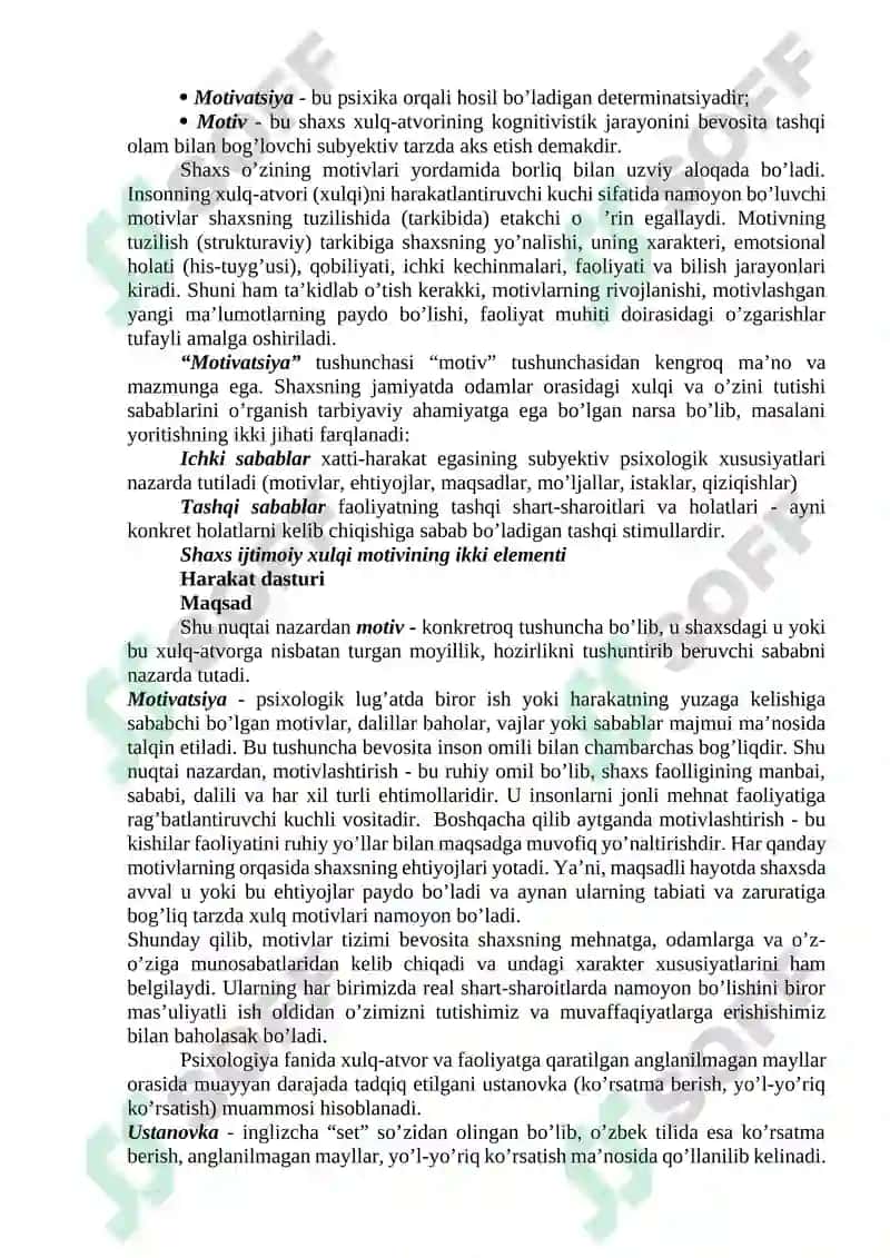 Shaxs faoliyati va ijtimoiy xulq motivlari 4