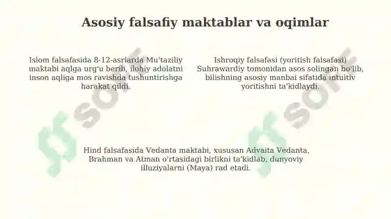 Erta o'rta asr Sharq falsafasi va uygʻonish davri 4
