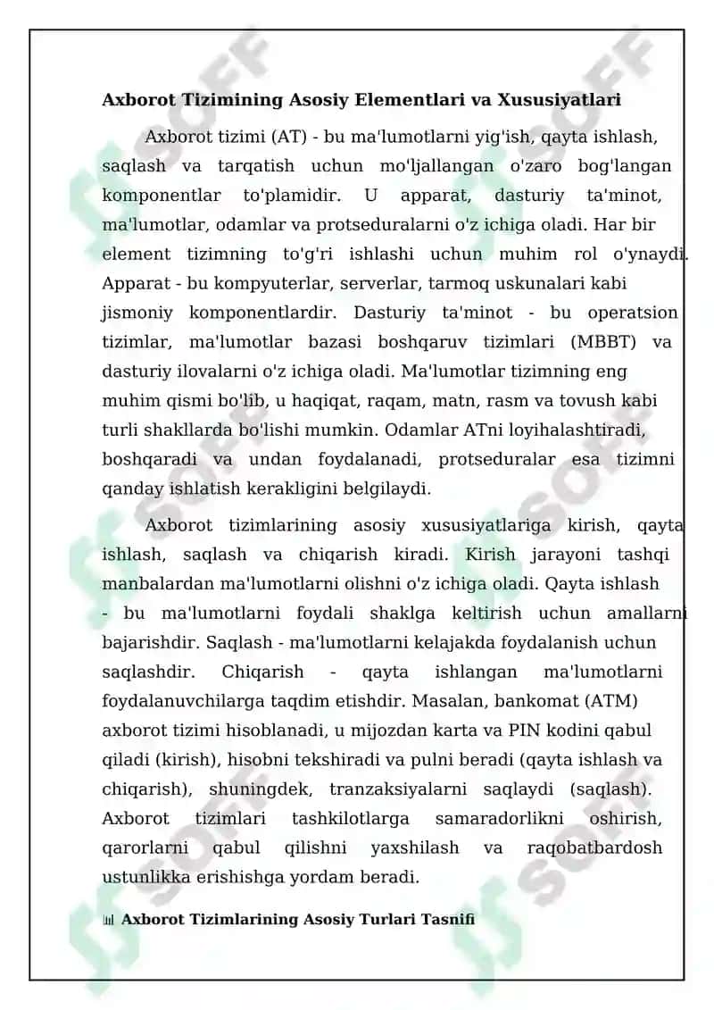 Axborot tizimlarining tasnifi 4