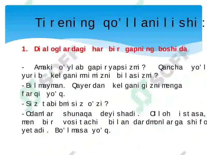 Tire va qo’shtirnoqning qo’lanishi 4