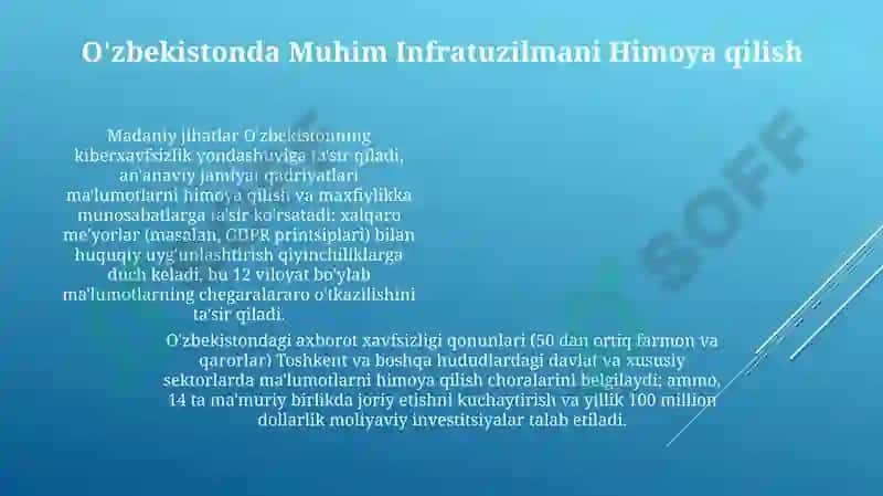 Oʻzbekistonda axborot xavfsizligining madaniy va huquqiy asoslari 4