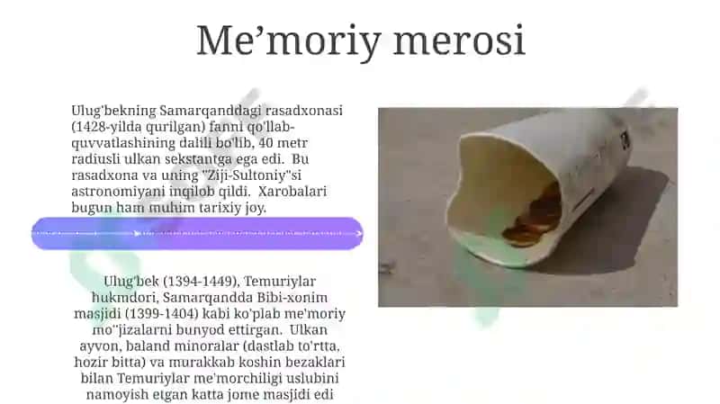 Mirzo Uluğbek va uning merosi 4