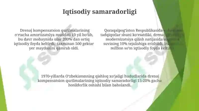 Sovet tizimida drenaj kompensatsion qurilmasi 4