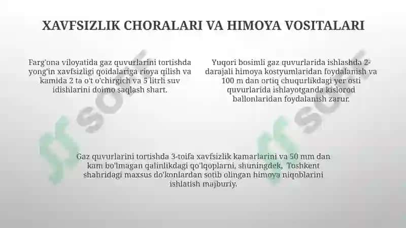 Gaz quvurlarini turli to'siqlardan o'tkazishda ishlatiladigan jihozlar 4