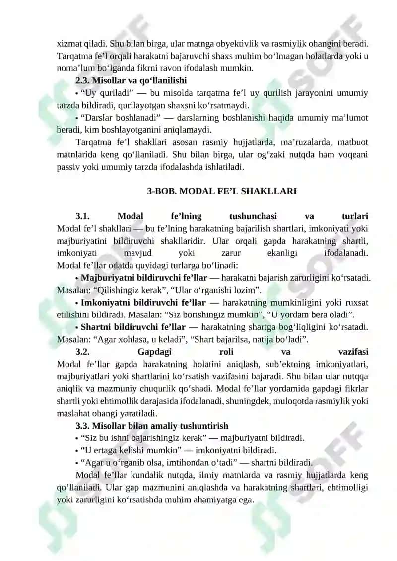 Fe’l vazifador shakllari Fe’l vazifador shakllari 4 tur 4